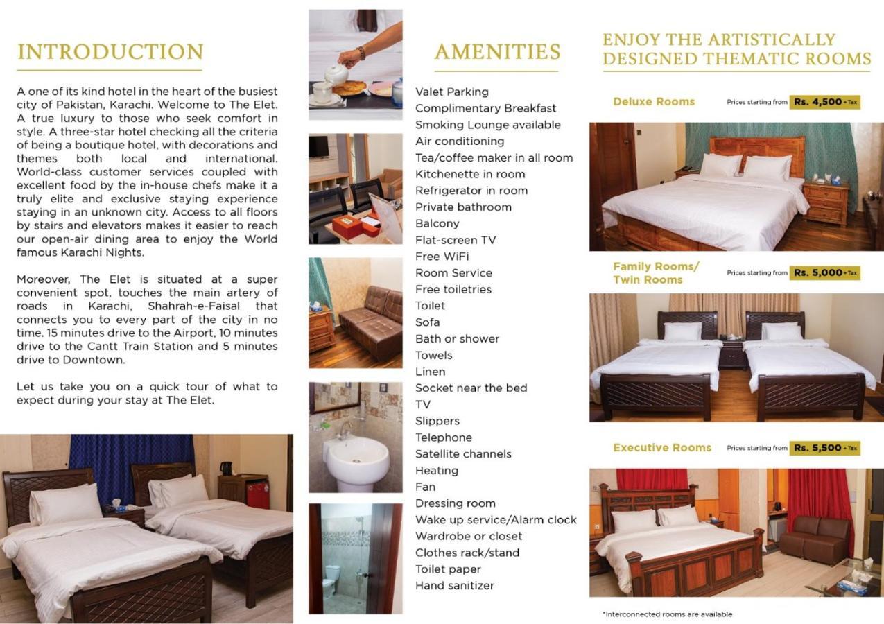 Elet Business Hotel การาจี ภายนอก รูปภาพ
